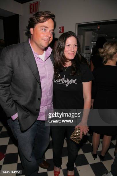 Charlie McKittrick and actress Ana Gasteyer attend "The Women" after party at the Gramercy Park Hotel in New York City.