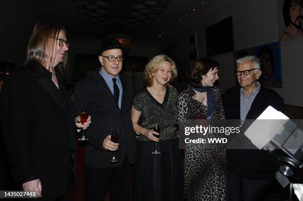 David Hershkovitz, Aurelia Thieree and Albert Maysles attend a screening party for Pedro Almodovar's "Broken Embraces" at Casa Lever. The evening was...