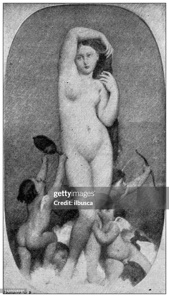 Antikes Bild: Gemälde im Chateau de Chantilly, Geburt der Venus, von Jean-Auguste-Dominique Ingres