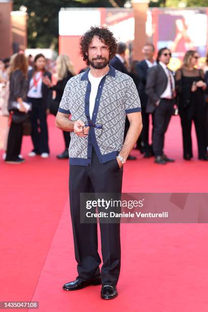 Francesco Montanari attends the red carpet for "Souvenir D'Italie" during the 17th Rome Film Festival at Auditorium Parco Della Musica on October 20,...