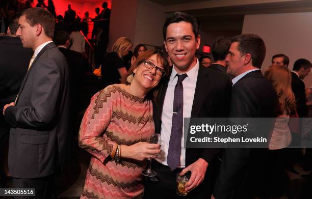 Maria Gaglio and Neil Grace attend Google & Hollywood Reporter Host an Evening Celebrating The White House Correspondents' Weekend on April 27, 2012...