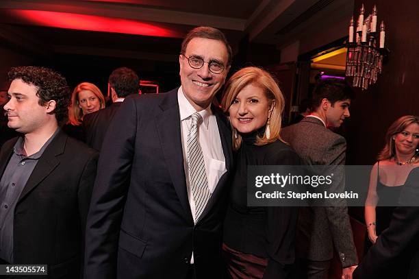 Jimmy Finkelstein and Arianna Huffington attend Google & Hollywood Reporter Host an Evening Celebrating The White House Correspondents' Weekend on...