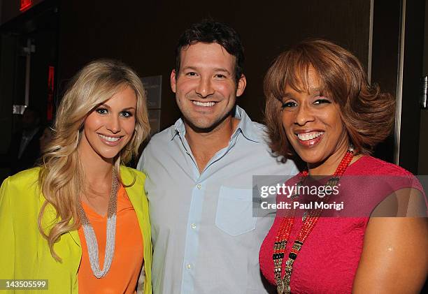 Candice Crawford, Tony Romo and Gayle King attend Google & Hollywood Reporter Host an Evening Celebrating The White House Correspondents' Weekend on...