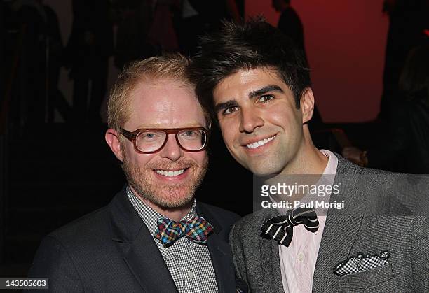 Actors Jesse Tyler Ferguson and Justin Mikita attend Google & Hollywood Reporter Host an Evening Celebrating The White House Correspondents' Weekend...