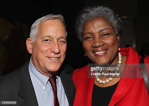 Walter Isaacson and Donna Brazile attend Google & Hollywood Reporter Host an Evening Celebrating The White House Correspondents' Weekend on April 27,...