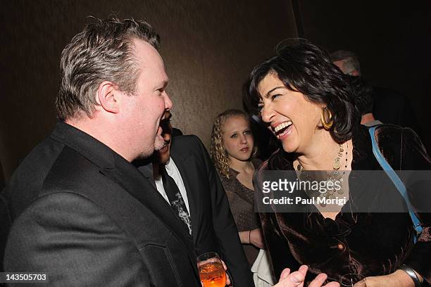 Eric Stonestreet and Christiane Amanpour attends Google & Hollywood Reporter Host an Evening Celebrating The White House Correspondents' Weekend on...