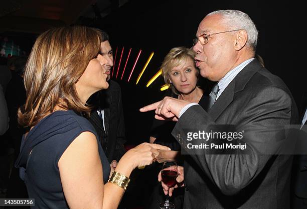 Susan Mercandetti, Vice President of Business Development and Partnerships for ABC News and Colin Powell attend Google & Hollywood Reporter Host an...
