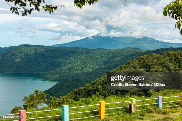 scenic view of landscape and mountains against sky,nicaragua - nicaragua stock pictures, royalty-free photos & images