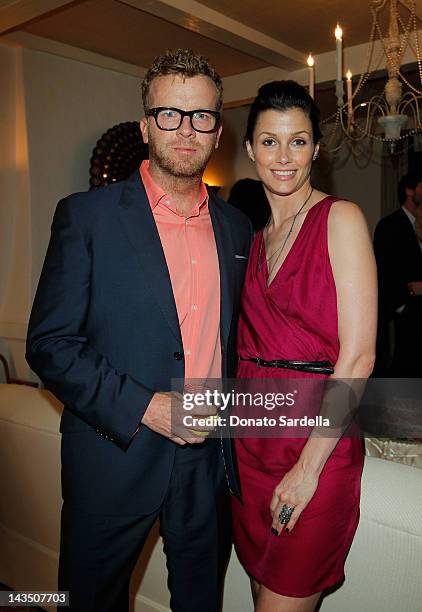 Director McG and actress Bridget Moynahan attend Lucky Magazine and Brandon Holley Host Dinner Party at Private Residence on April 27, 2012 in...