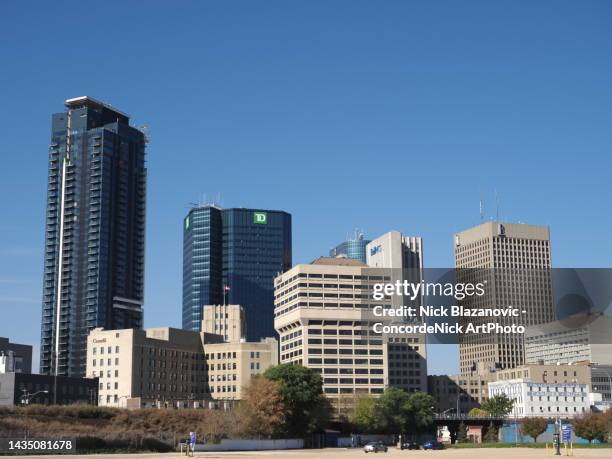 winnipeg downtown - winnipeg stock pictures, royalty-free photos & images