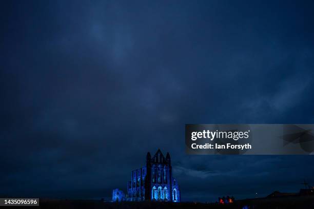 Whitby Abbey is illuminated for the grand finale of English Heritage’s Dracula season, marking the 125 year anniversary of Bram Stoker’s iconic book...