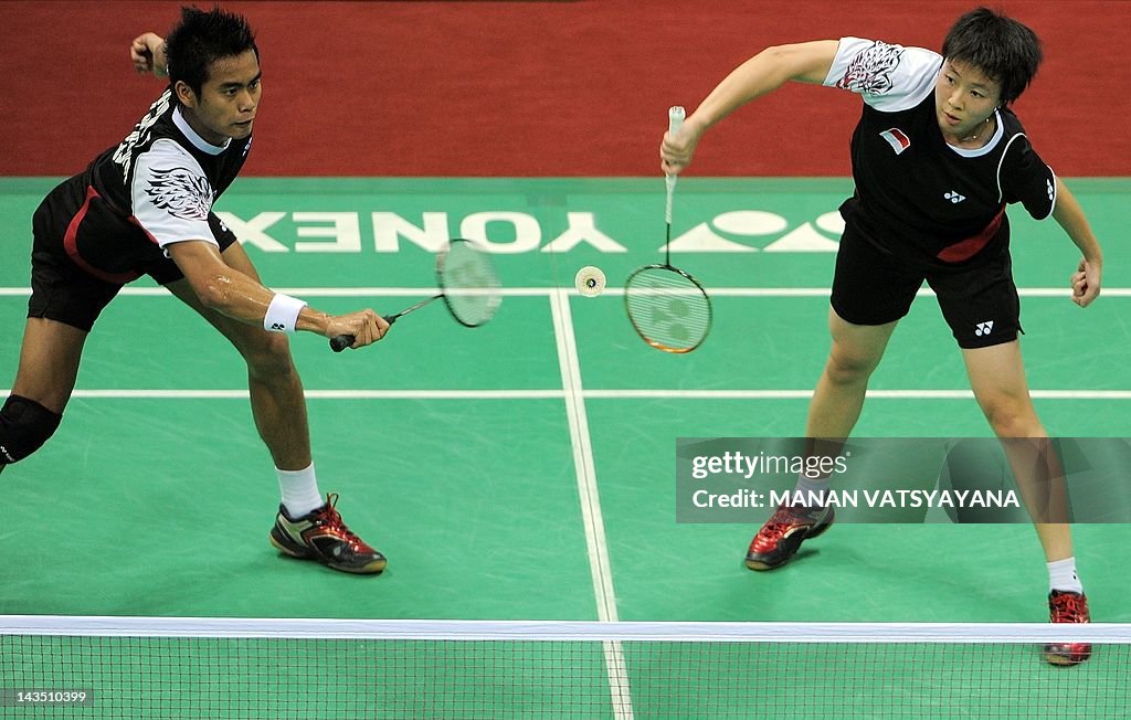 Indonesian Badminton players Liliyana Na