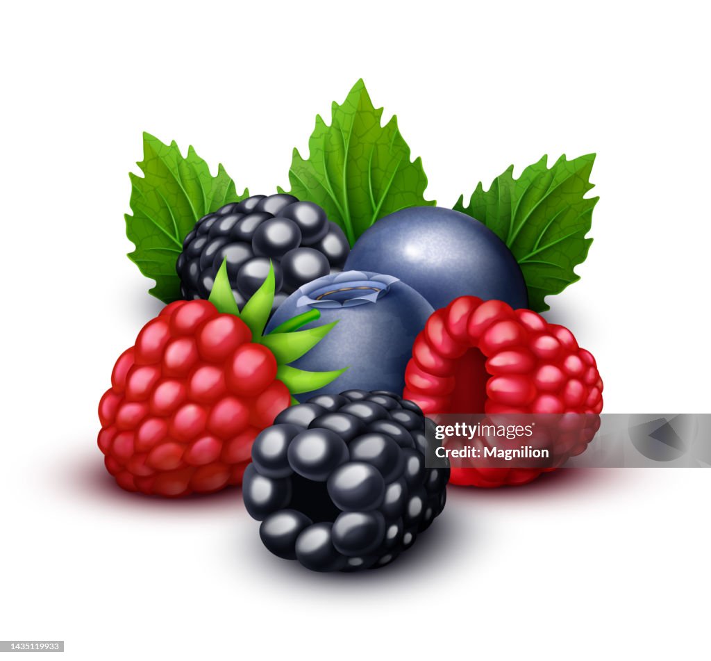 Raspberry, Blackberry, Blueberry Sweet Berries Mix