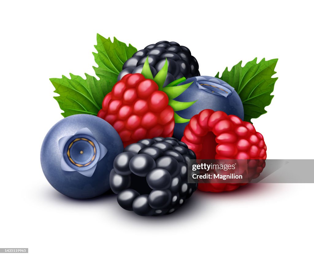 Raspberry, Blackberry, Blueberry Sweet Berries Mix