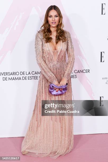 Model Helen Lindes attends the "Cancer Ball" Charity Dinner presented by Elle Magazine at the Royal Theatre on October 20, 2022 in Madrid, Spain.