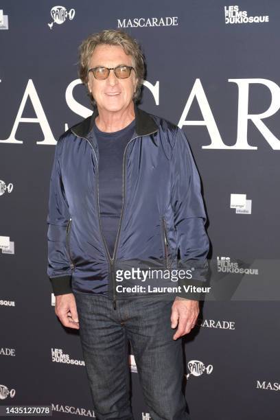 Francois Cluzet attends the "Mascarade" premiere at Pathe Wepler on October 20, 2022 in Paris, France.