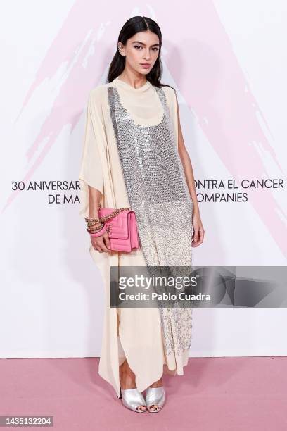 Lucia Romero Ezama, Aka Lucia Rivera, attends the "Cancer Ball" Charity Dinner presented by Elle Magazine at the Royal Theatre on October 20, 2022 in...