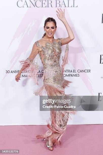 Mar Saura attends the "Cancer Ball" Charity Dinner presented by Elle Magazine at the Royal Theatre on October 20, 2022 in Madrid, Spain.