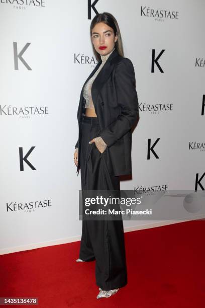 Nilufar Addati attends the Kerastase Pop Party : Photocall at Centre Pompidou on October 20, 2022 in Paris, France.