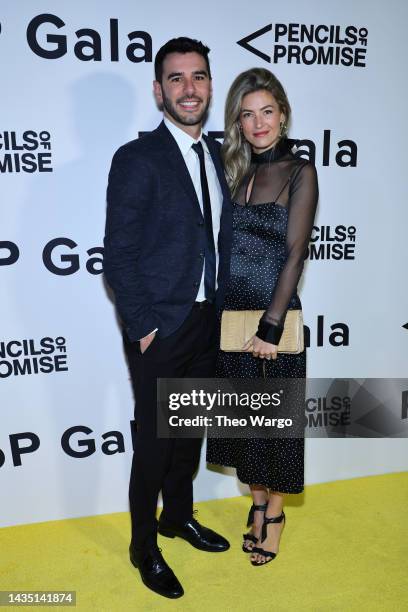 Adam Braun and Tehillah Braun attend the 2022 Pencils of Promise Gala at Museum of Moving Image on October 20, 2022 in New York City.