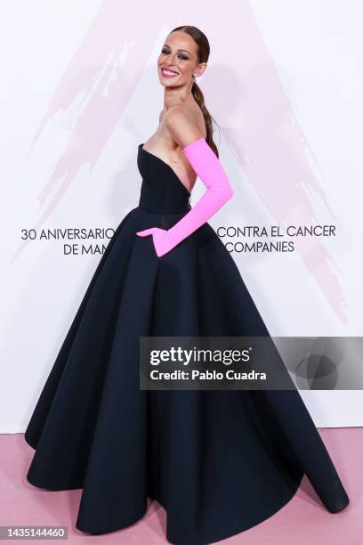 Model Eva Gonzale attends the "Cancer Ball" Charity Dinner presented by Elle Magazine at the Royal Theatre on October 20, 2022 in Madrid, Spain.