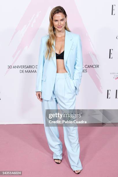 Model Bar Refaeli attends the "Cancer Ball" Charity Dinner presented by Elle Magazine at the Royal Theatre on October 20, 2022 in Madrid, Spain.