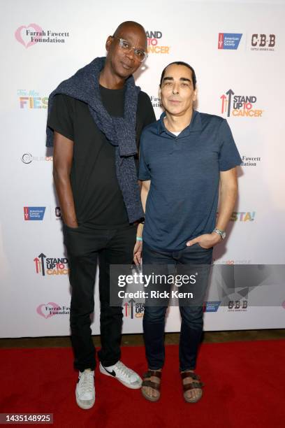 Mark Bradford and Allan DiCastro attend the 2022 Farrah Fawcett Foundation Tex-Mex Fiesta Benefit on October 20, 2022 in Dallas, Texas.