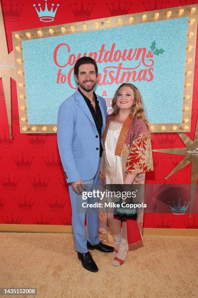 Ryan Rottman and Jaicy Elliot attend Hallmark Media's star-studded kickoff of 'Countdown To Christmas' with a special screening of "A Holiday...