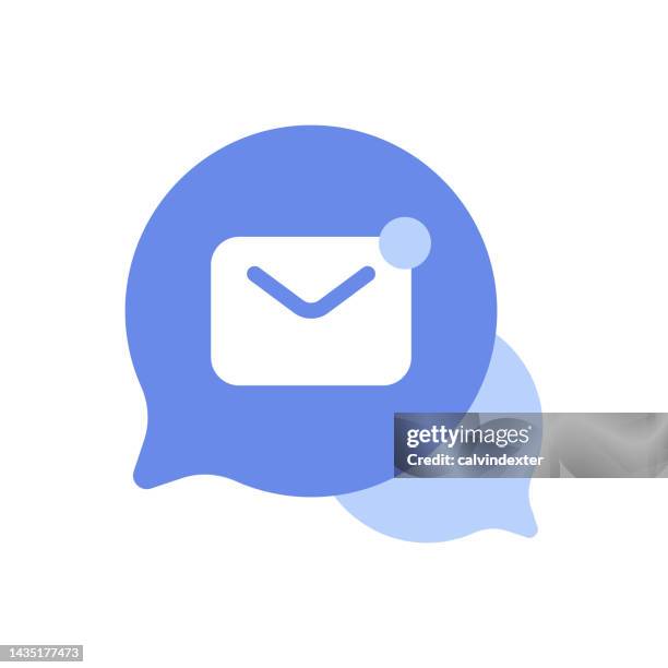 online messaging icon design - important message stock illustrations