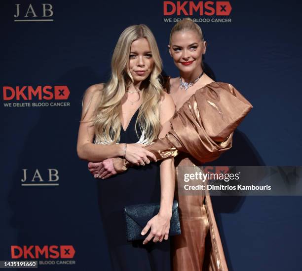 Charly Sturm and Jaime King attend the DKMS Gala 2022 on October 20, 2022 in New York City.