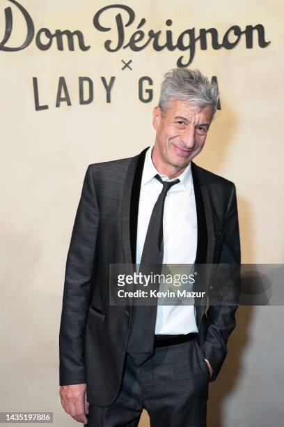 Maurizio Cattelan is seen as Dom Pérignon and Lady Gaga pursue their creative dialogue at Sheats Goldstein Residence on October 20, 2022 in Los...