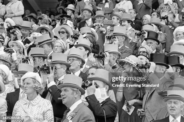 Spectators at Ascot, 18th June 1976.