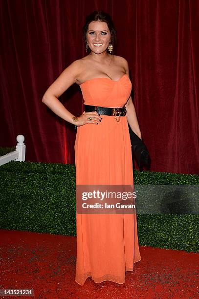 Actress Chelsea Halfpenny attends The 2012 British Soap Awards at ITV Studios on April 28, 2012 in London, England.