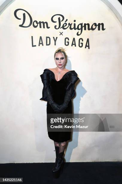 Lady Gaga is seen as Dom Pérignon and Lady Gaga pursue their creative dialogue at Sheats Goldstein Residence on October 20, 2022 in Los Angeles,...