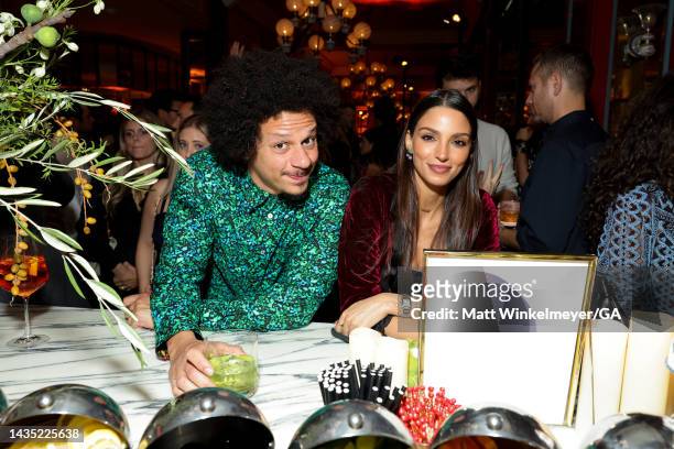 Eric André and Nadia Gray attend the Los Angeles Season 2 premiere after party of HBO Original Series "The White Lotus" at on October 20, 2022 in Los...