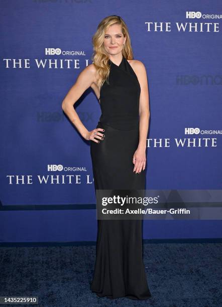 Meghann Fahy attends the Los Angeles Season 2 Premiere of HBO Original Series "The White Lotus" at Goya Studios on October 20, 2022 in Los Angeles,...