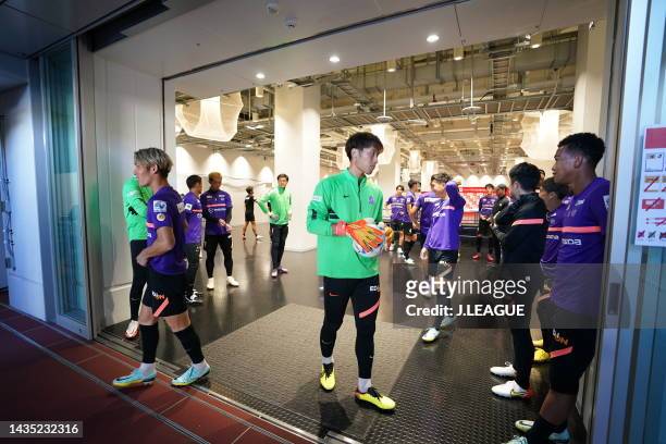 Keisuke OSAKO of Sanfrecce Hiroshima is seen during the official practice and press conference ahead of J.LEAGUE YBC Levain Cup final between Cerezo...
