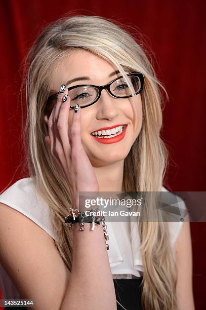 Actress Ashley Slanina Davie attends The 2012 British Soap Awards at ITV Studios on April 28, 2012 in London, England.