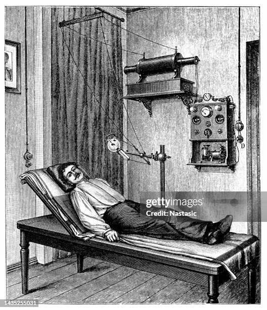 photograph using x-rays - radiologist stock illustrations