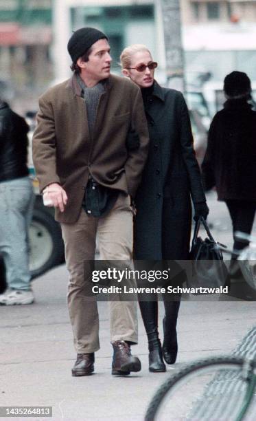 John John kennedy and his wife Carolyn Bessette in New York.