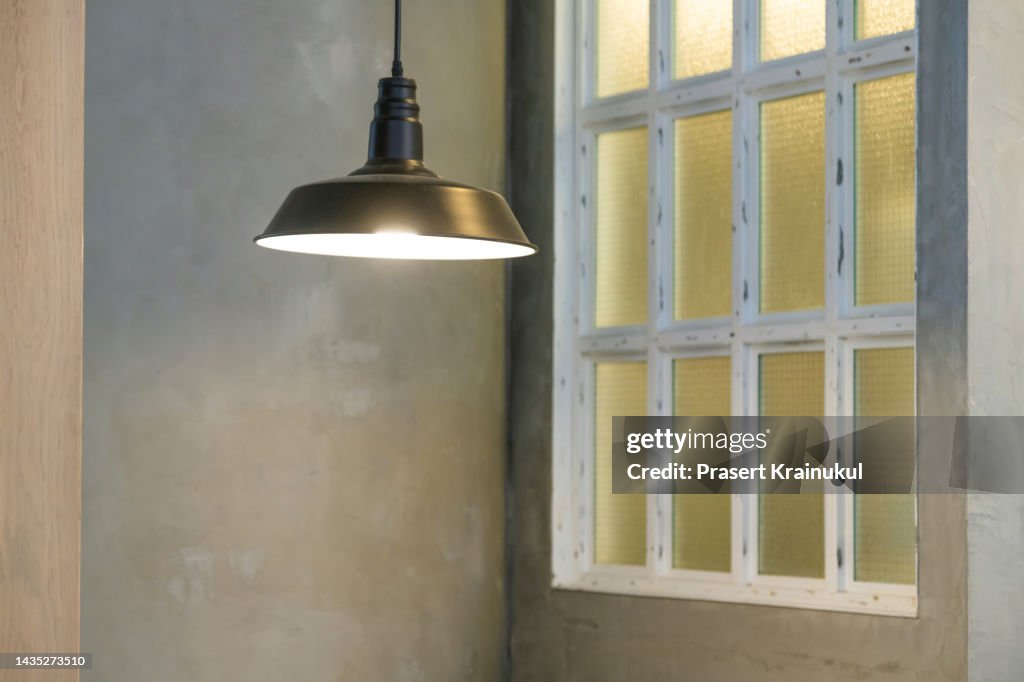 Vintage lamp, bulb decorative in home