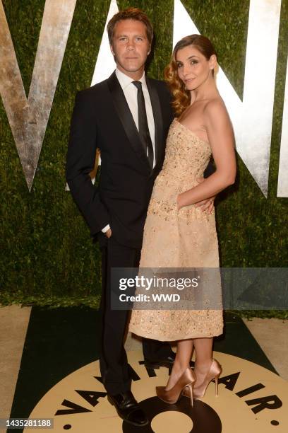 Prince Emanuele Filiberto and Clotilde Courau attend Vanity Fair's 19th annual Oscars party at the Sunset Tower Hotel.