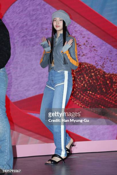 Hyein of girl group NewJeans attends during the Coca-Cola Creation X ARTE MUSEUM limited edition 'Coca-Cola Zero Dreamworld' Pop-up store opening...