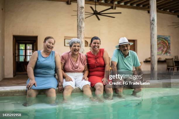 Senior Pool Fun Seniors Pool Party Photos and Premium High Res Pictures - Getty Images