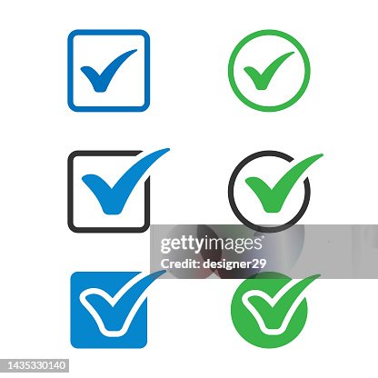 Check Mark Icon Set. Check Mark Icon Set.