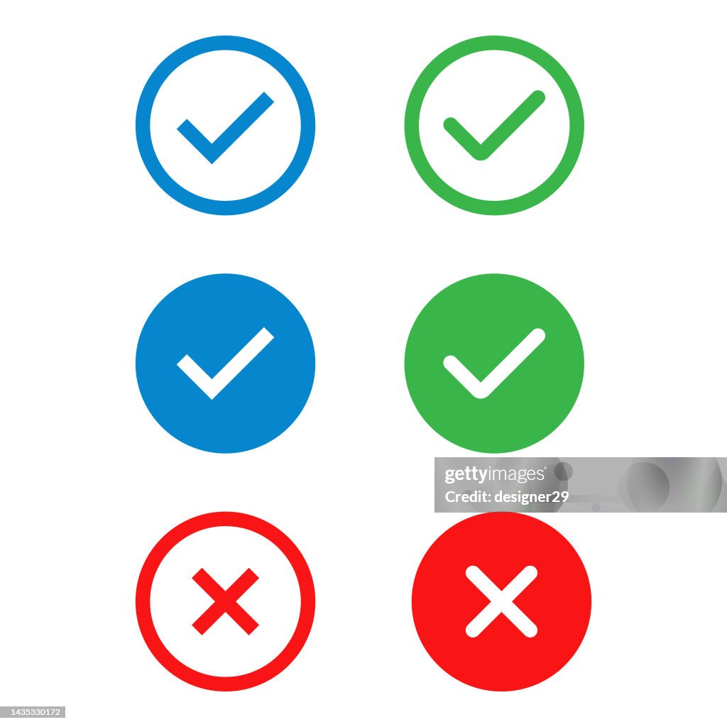 Check Mark Icon Set.