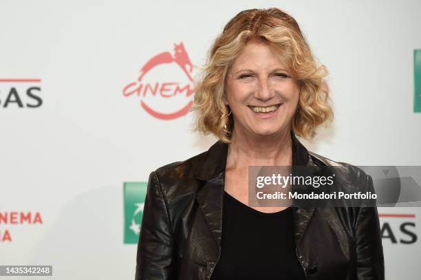 Italian actress Angela Finocchiaro at Rome Film Fest 2022. Educazione fisica Photocall. Rome , October 21st, 2022