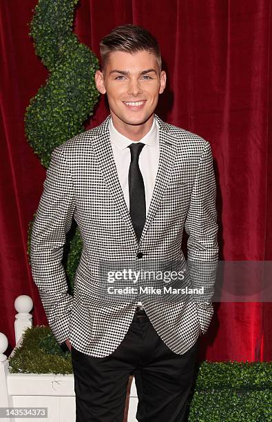 Actor Kieron Richardson attends the British Soap Awards at The London Television Centre on April 28, 2012 in London, England.