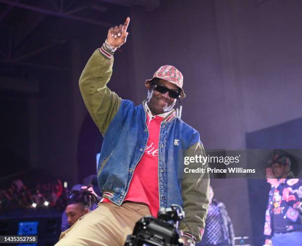 Lil Yachty performs onstage during Wicked Featuring 21 Savage at Forbes Arena at Morehouse College on October 19, 2022 in Atlanta, Georgia.