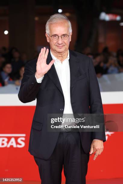 Walter Veltroni attends the red carpet for "Ora Tocca A Noi - Storia Di Pio La Torre" during the 17th Rome Film Festival at Auditorium Parco Della...